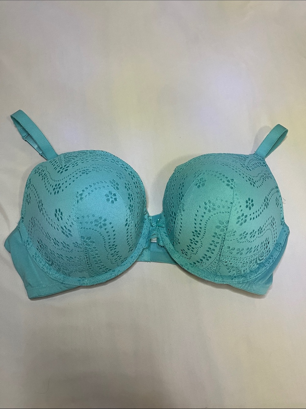 Cacique Aqua Lace Padded Bra